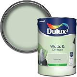 Dulux Silk Emulsion Paint For Walls And Ceilings Willow Tree 5L Green