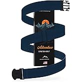 ONE-BELT Unisex Adventure Stretch Belt, 1.30" Width, Non Slip, Travel Friendly Buckle. Designed in USA.