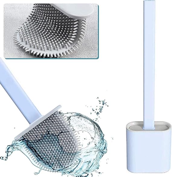 cotton yangda Toilet Brush,Deep Cleaner Silicone Toilet Brushes with No