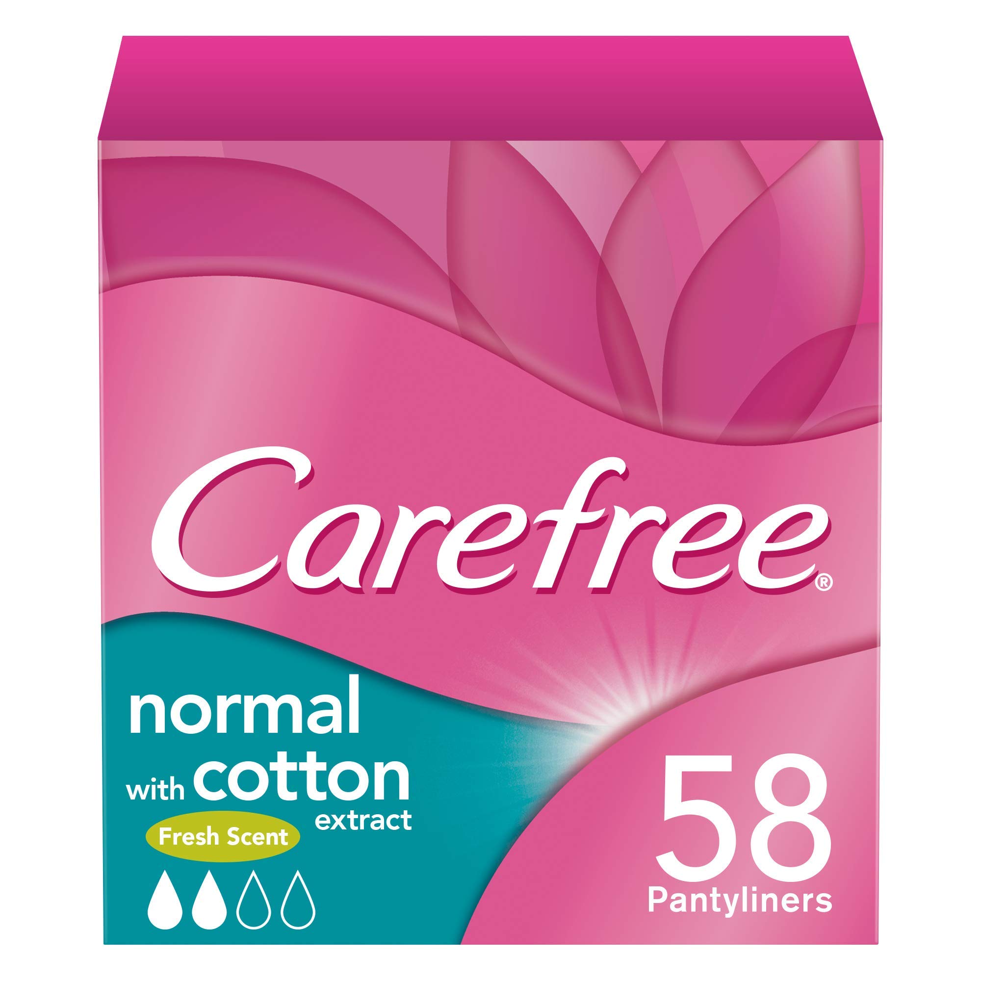 Carefree Pantyliners Cotton Fresh - 58-Piece