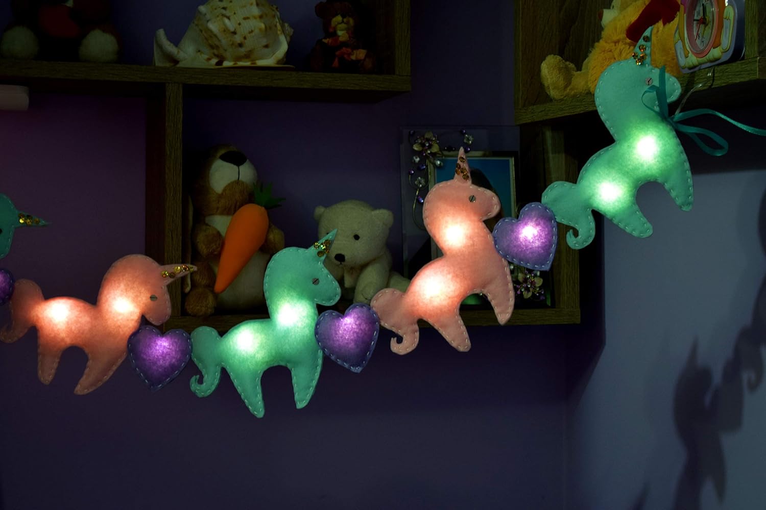 Baby Room Lights Unicorn Fairy LED String Lighting Set of 6