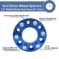 EZISOE 1.5 Inch 6x135 Wheel Spacers for 2004-2014
