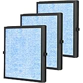 3 Pack MK04 Air Filter H13 Ture Filters Replacement for AROEVE MK04 MG04JH Air Purifier 3 Stages H13 Ture HEPA Filter Replacement Filter Compare to Part # MK04LX