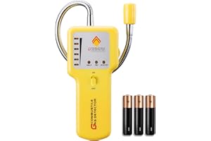 TECHAMOR Natural Gas Detector, Y201 Pro Portable Gas Leak Sniffer, Locating The Source of Propane, Methane, Butane, Natural Gas, LPG and Combustible Gas Leak for Home & RV (Y201)