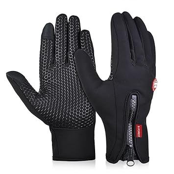Limirror wasserdichter Touchscreen Handschuhe Winter Fahrradhandschuhe Laufhandschuhe Sports Handschuhe mit Touchscreen Funkt