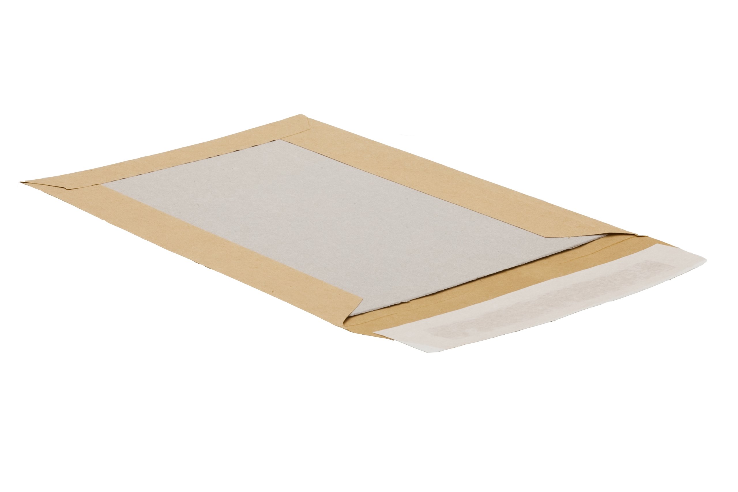 POSTHORN Cardboard Backed Envelopes C4 (Pack of 100), Peel and Seal Cardboard Backed Brown Mailing Bags with Grey Board Backing for Strong Hold, 324 x 229 x 3 mm, 120/450g/m², Medium
