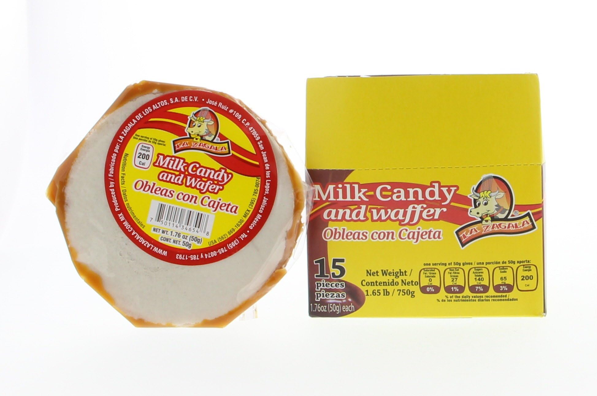 Milk Candy And Waffer - Obleas Con Cajeta 1.65 lb (Pack of 1)