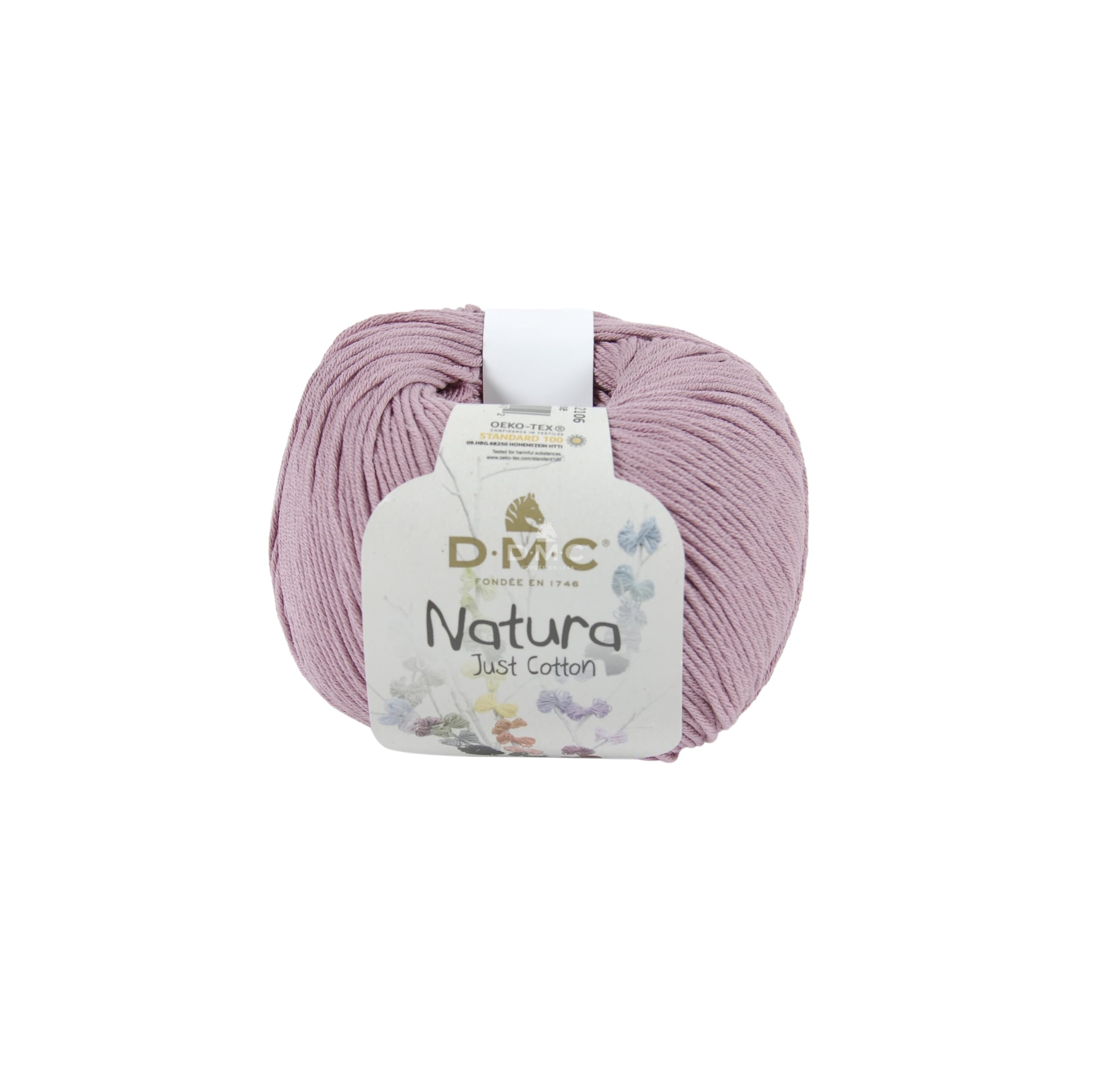 DMC Natura Yarn, 100% Cotton, Spring Rose (N07), 50g