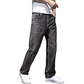 JMIERR Men's Regular Fit Straight Leg Jeans - Classic Casual Stretch Denim Pants for Men with 5 Pockets