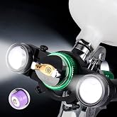 YUZES Paint Gun Light, LED Spray Gun Light Attachment, 2 Modes, 3 Levels | For Even Coverage, Less Rework, Rechargeable, Warm