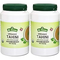 Organic Tahini 100% Organic Pure Sesame No Preservatives, Non GMO, No salt Added, vegan Friendly, Gluten-Free, Kosher…