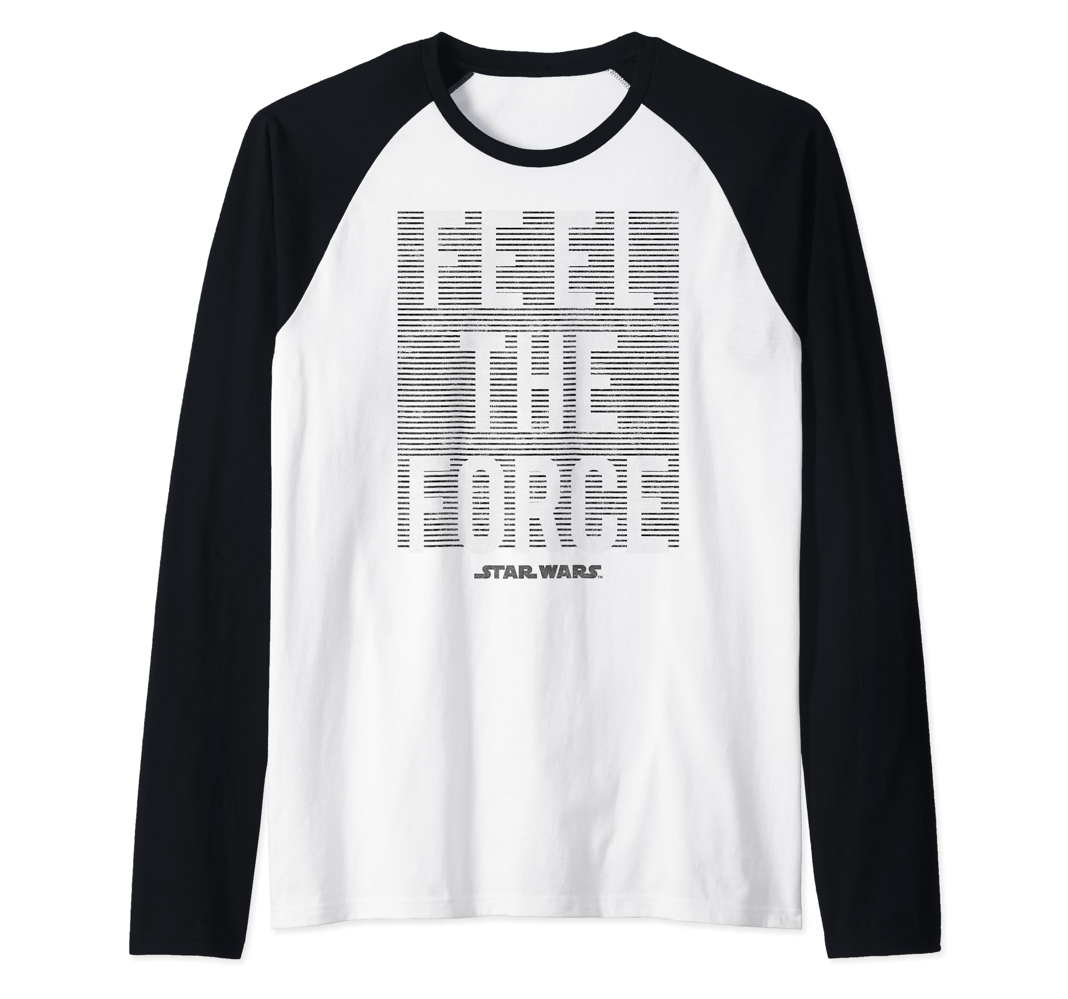 Star Wars Last Jedi Force Feels Lines Stamp Raglan Baseball Tee