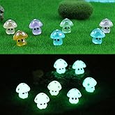 DONHUA 70 Pcs Mini Mushroom Resin Mushroom Miniature Figurines Fairy Garden Miniature Moss Landscape DIY Terrarium Crafts Orn