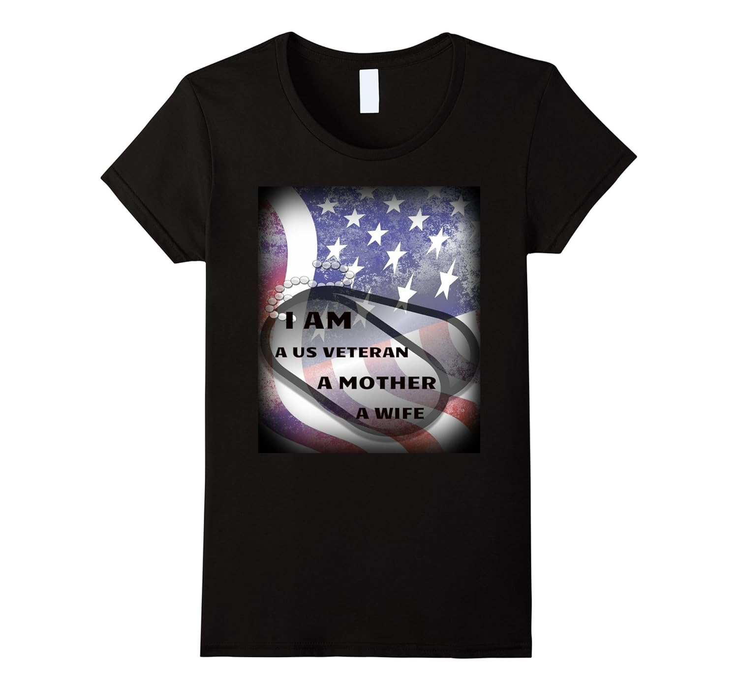 Womens I Am A US Veteran, A Mother,A Wife, Woman's Veteran T-Shirt-Rose