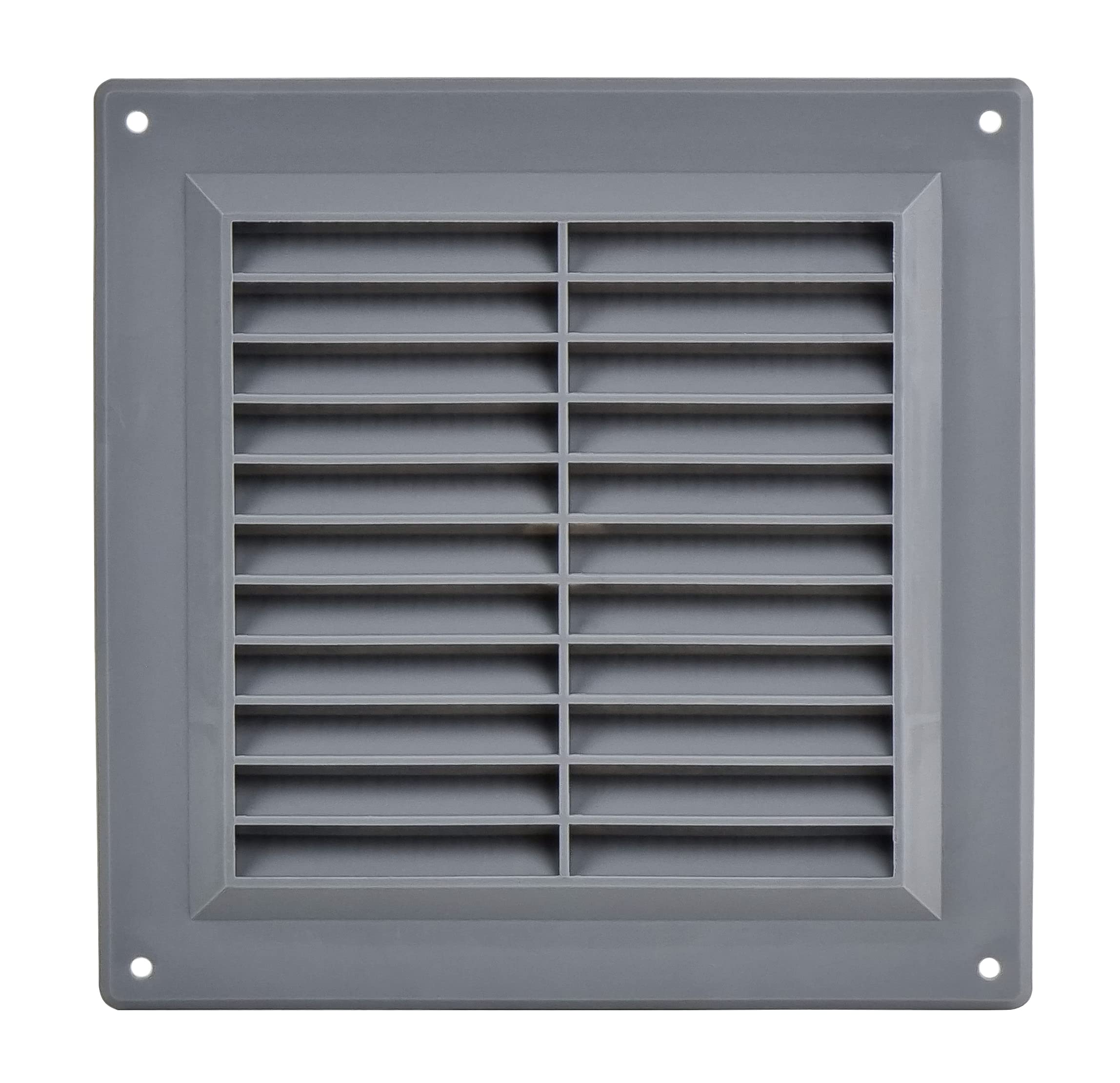 Steinberg14 Grey 150x150mm Air Vent Cover with Insect Mesh - 6x6 inch Ventilation Grilles for Walls and Ceilings - Internal Covers - Air Vents for Interior Walls - Plastic Ventilation Grille