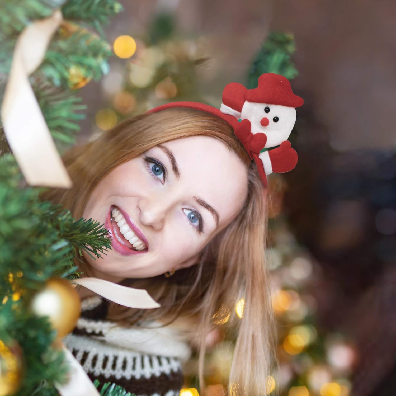 THE TWIDDLERS, 8 Christmas Headbands in Assorted Xmas Designs, Christmas Hats for Kids & Adults, Stocking Filler, Fancy Dress - Image 5