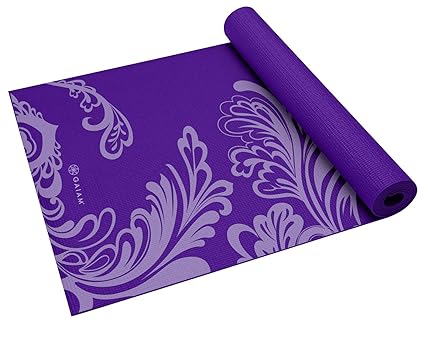 Gaiam 05-54073 - Colchoneta de Yoga (3 mm, Impreso, Anti Deslizante, hasta 4 mm)