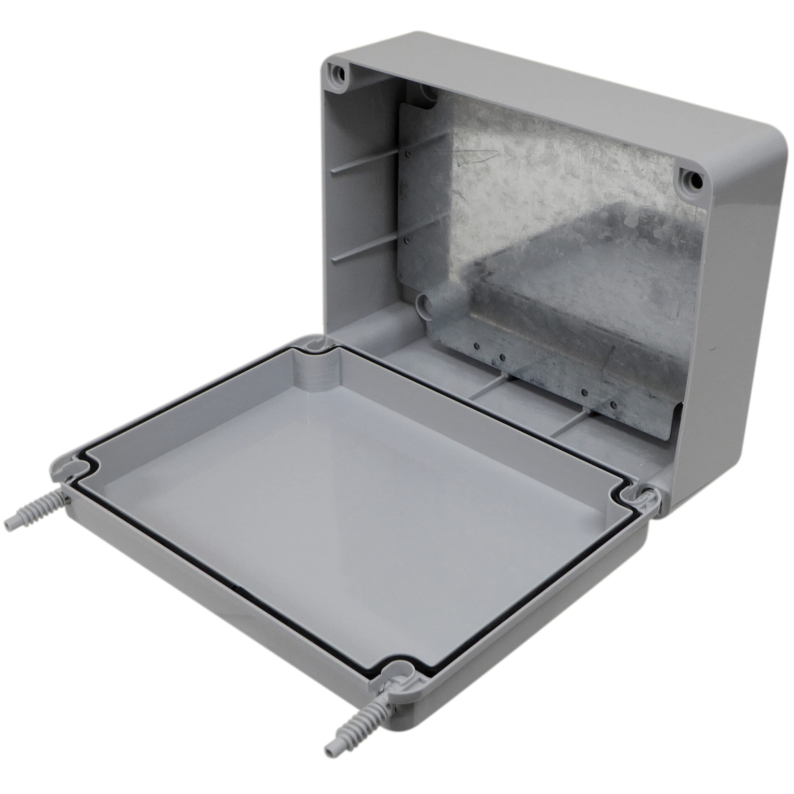 240mm Junction Box with Steel Plate Plastic IP56 Indoor or Outdoor 240x190x90mm Adaptable Enclosure