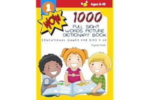 1000 Full Sight Words Picture Dictionary Book English Polish Educational Games for Kids 5 10: First Sight word flash cards le