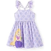 Disney Princess Minnie Mouse Frozen Elsa Girls Dress Ruffle Sleeveless Criss Cross Sundress Summer Clothes Baby to Toddler