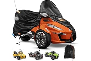 Can Am Spyder Cover Waterproof,Spyder Accessories Full Cover Compatible with Spyders RT Limited F3 S,420D Heavy Duty Oxford F