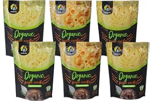 Hethstia Organic Konjac Noodle Low-Carb 56.5 Oz Low Calorie Shirataki Noodle 6 Packs Keto and Vegan Diet Variety Pack- Spaghetti, Fettuccine and Angel Hair, Sugar Free, Gluten Free, USDA Organic, Holiday Gifts for Family and Friends