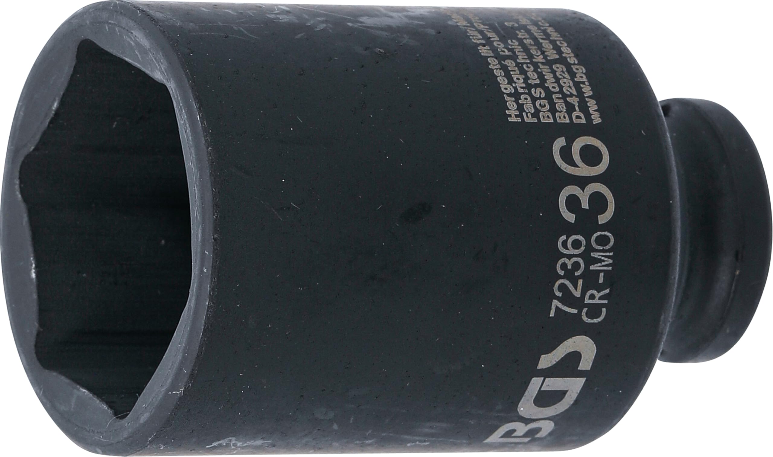 BGS 7236 | Impact Socket Hexagon, deep | 12.5 mm (1/2") Drive | 36 mm