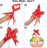 HCSSZ Large Cellophane Hampers Bags with Pull Bows 10 Pack 20.5 x 27.6 in view 5