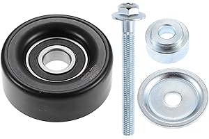 X AUTOHAUX LFH115940A Car Accessory Drive Belt Idler Pulley Guide Deflection Pulley for Mazda 3 2.3L 2007-2013 for Mazda 3 2.