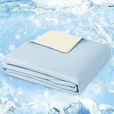 Style Quarters Cooling Comforter Queen Size, Lightweight Summer Comforter for Hot Sleepers and Night Sweats, Reversible Breathable Cool Blanket, 90"x90" Blue&Yellow