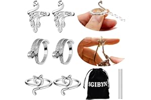 SGIBYN 6 Pack Adjustable Crochet Tension Ring for Crocheting, Cat Peacock Crochet Yarn Guide Control Rings for Tension, Yarnm