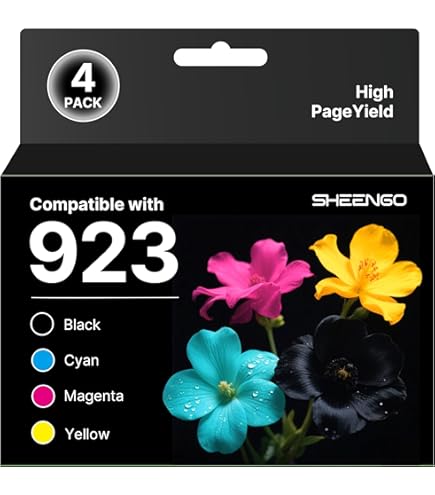 2-Pack 923e/923XL Black Ink Cartridges - Compatible With HP OfficeJet Pro 8130e, 8120e, 8138e Series Printers