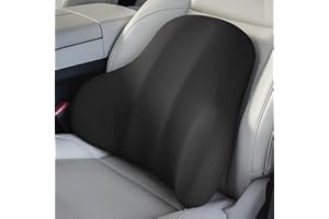 BABUR Lumbar Support Pillow for Car/Ergonomic Memory Foam Support Pillow for Lower Back Pain Relief/Washable Cover/Lumbar Cus