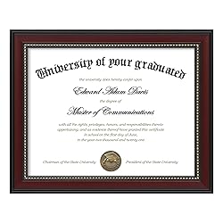 upsimples 8.5x11 Diploma Certificate Frame with