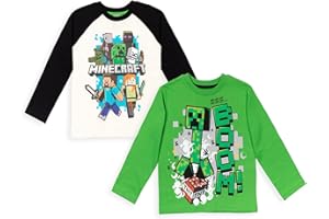 Minecraft Mobs Boys 2 Pack Long Sleeve Graphic T-Shirt [SizeDescription1]