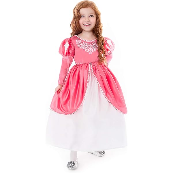 Amazon.com: Little Adventures Deluxe Pink Princess Dress Up Costume (Small  Age 1-3)