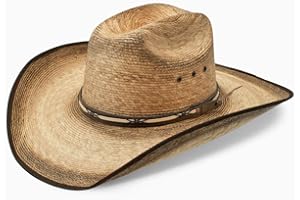 RESISTOL Amarillo Sky Palm 4-1/8" Brim Straw Cowboy Hat Palm
