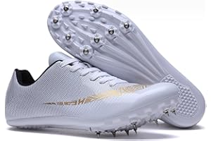 Track and Field Shoes Spikes Sneakers for Running Nails Race Shoes Training Sprint Athletic Lightweight Student Competition