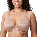 DELIMIRA Women's Front Closure Racerback Bras Plus