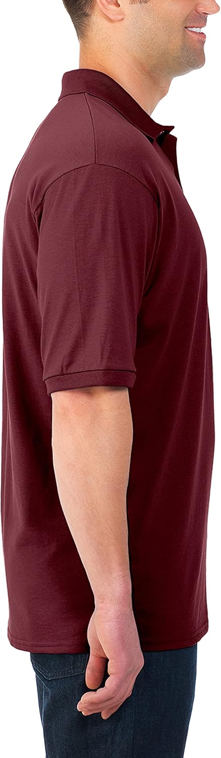 Jerzees Men's SpotShield Stain Resistant Polo Shirts (Short & Long Sleeve) at  Men’s Clothing store
