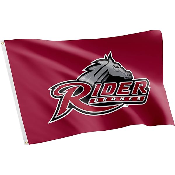 Rider University Broncs Keychain Lanyard – Detachable Breakaway Buckle, Red, Officially Licensed