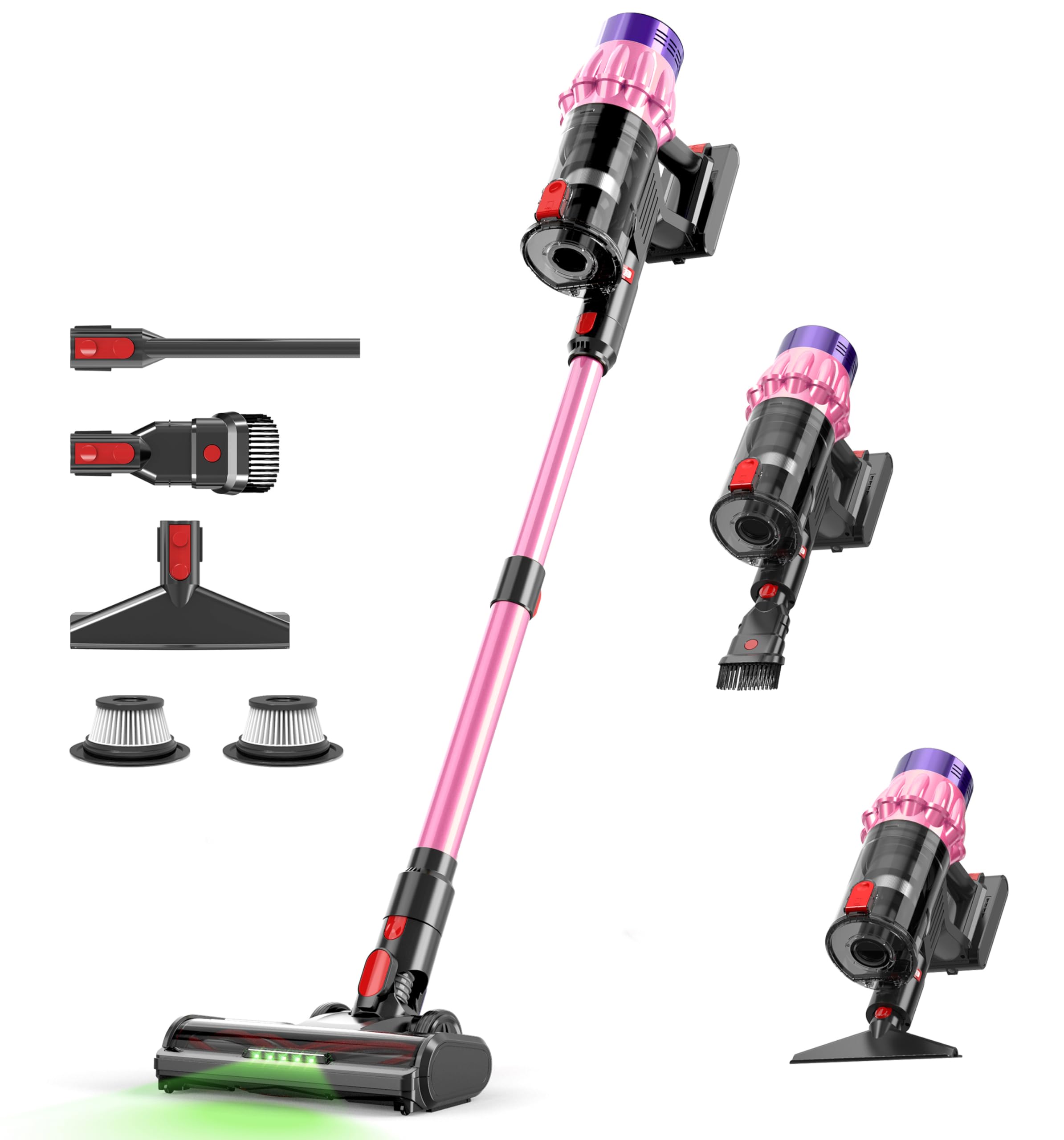 Photo 1 of Hotanime Cordless Vacuum Cleaner, 650W 50KPA 70Mins, Upgraded Vacuum Cleaners for Home, Self-Standing Stick Vacuum with Anti-Tangle Brush, LED Touch Screen for Hardwood/Carpet/Pet Hair/Car