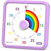 8-Inch Large Visual Timer for Kids 60-Minute Classroom Timer Magnetic | Countdown Timer with Pause Kickstands, Time Management Tool ADHD Timer Home School Kitchen and Office