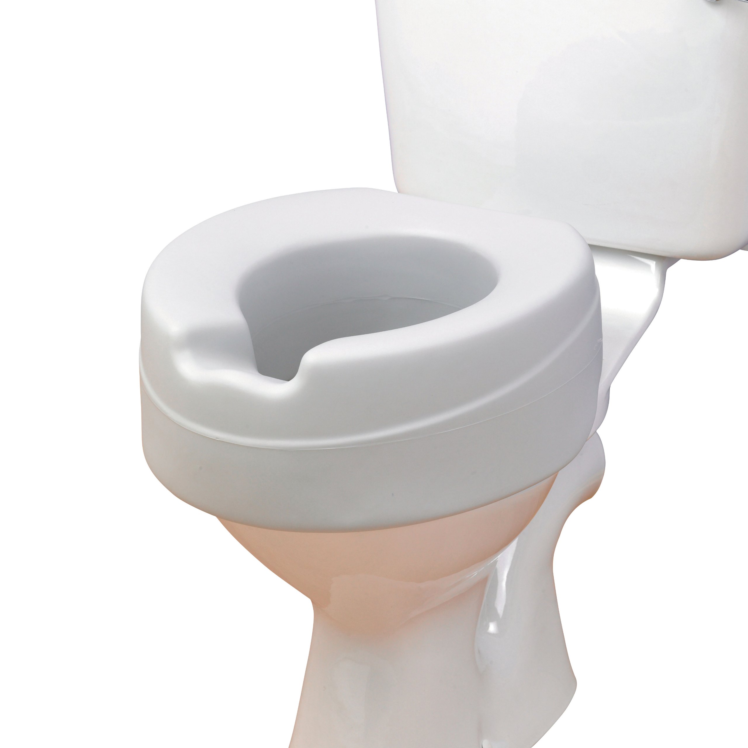 HOMECRAFT Foam Raised Toilet Seat – Comfy Soft Portable Toilet Riser for Elderly & Disabled, Foam Toilet Seat Cushion with 11cm Height – No Lid, Lightweight Toilet Aid for Limited Mobility