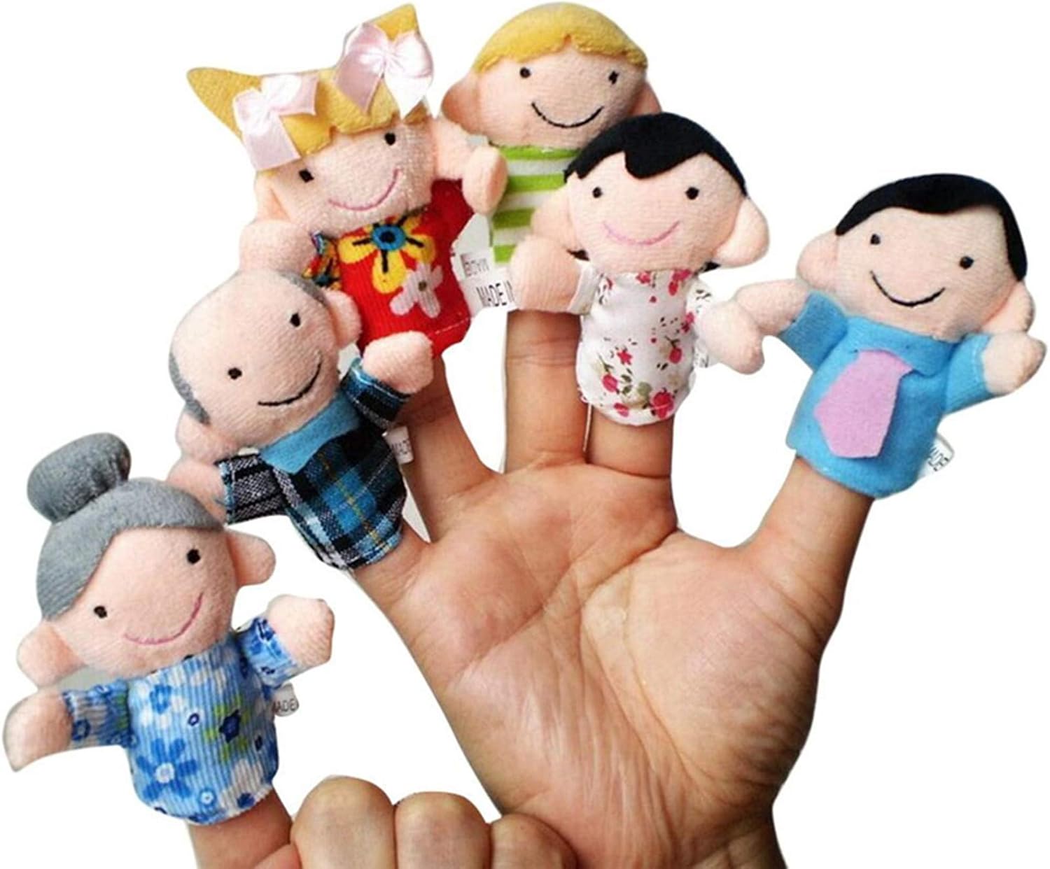 Bnoukyue 6 Pcs Finger Even Storytelling Good Toys Hand