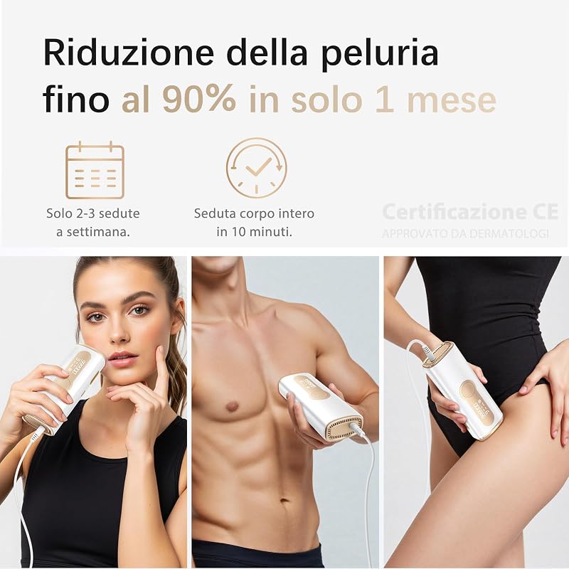 Epilatore Luce Pulsata con Funzione di Raffreddamento 5℃-10℃ GLY07