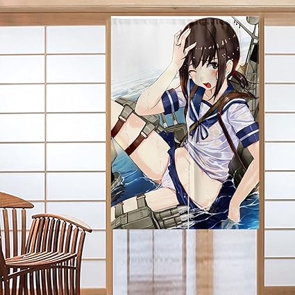 Amazon バーチャル彼女 のれん 艦隊これくしょん やまと Yamato 間仕切り 一体型 半開き型 半間のれん アニメ 漫画 目隠し 暖簾 遮光 遮熱 四季兼用 突っ張り棒付属 片面印刷 贈り物 カスタム可能 幅80 X丈1ｃｍ 半開き型 のれん オンライン通販