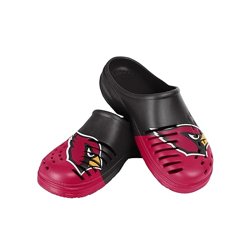 FOCO Arizona Cardinals NFL Mens Colorblock Big Logo Clog - M - (9-10)