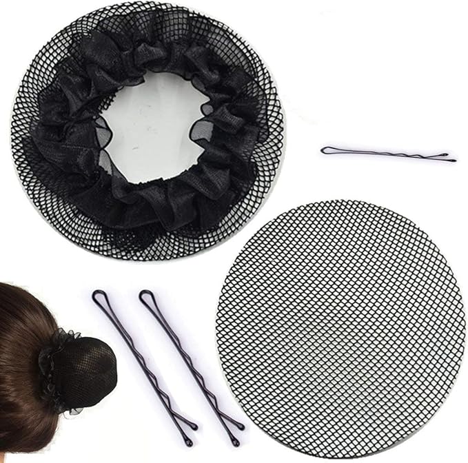 hair bun net with clip