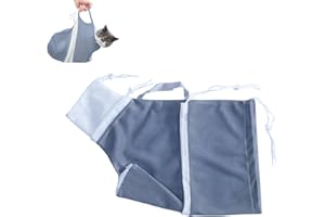 KLERROEM Cat Bathing Bag, Adjustable Anti-bite and Anti-Scratch Cat Shower Mesh Grooming Bag for Pet Dogs and Cats
